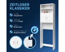 Casaria Waschmaschinenumbauschrank Neapel Weiß mit Türen Bild 5