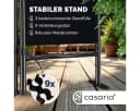 Casaria Paravent Lucca 4-teilig Schwarz Metall Bild 3