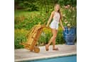 Casaria Gartenliege TAMI SUN Braun mit Auflage Beige Klappbar Akazienholz Bild 5