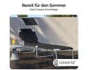 Casaria Gartenliege Hawaii Klappbar mit Dach Grau Bild 1