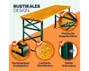 Casaria Stehtisch Höhenverstellbar Klappbar Garten Holz Grün Bild 3