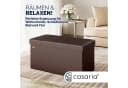 Casaria Sitzbank Braun Faltbar mit Stauraum Bild 1