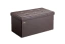 Casaria Sitzbank Braun Faltbar mit Stauraum Bild 2