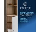 Casaria Hochschrank Oslo 6 Fächer Magnetverschluss Badschrank Weiß Bild 4