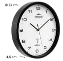 monzana Wanduhr Funk Schwarz Modern Bild 5