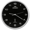 monzana Wanduhr Funk Schwarz Silber Automatische Zeitumstellung Bild 2