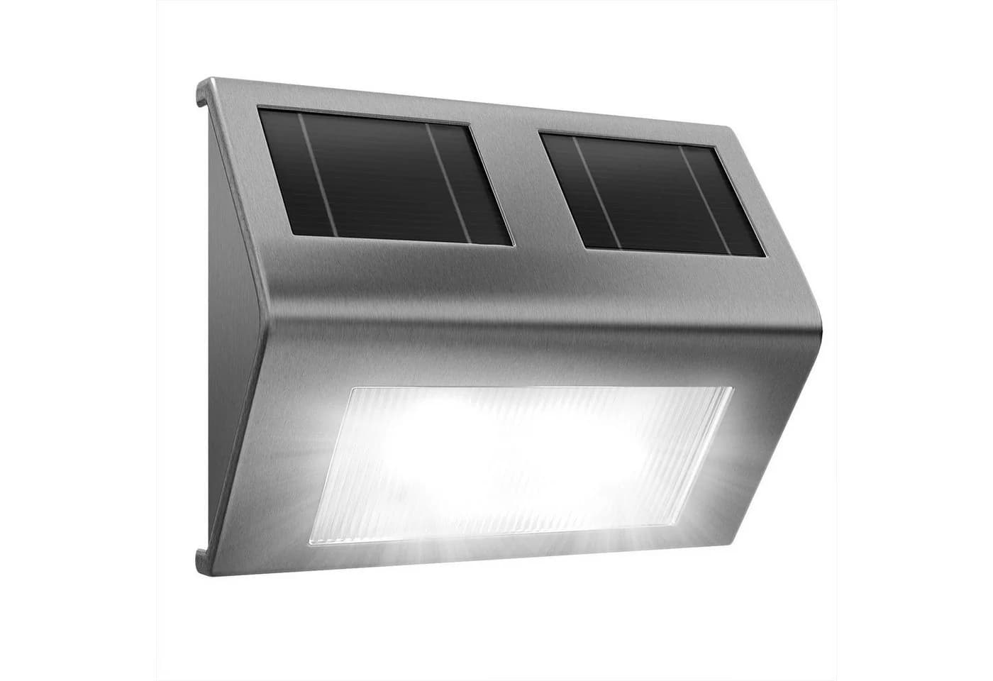 Monzana LED Solarleuchte Edelstahl Solarlampe für Draußen - Bild 2