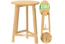 Casaria Stehtisch Massivholz Klappbar Natur Bild 2