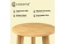 Casaria Stehtisch Massivholz Klappbar Natur Bild 4