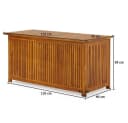 Casaria Auflagenbox Akazienholz 205L Bild 5