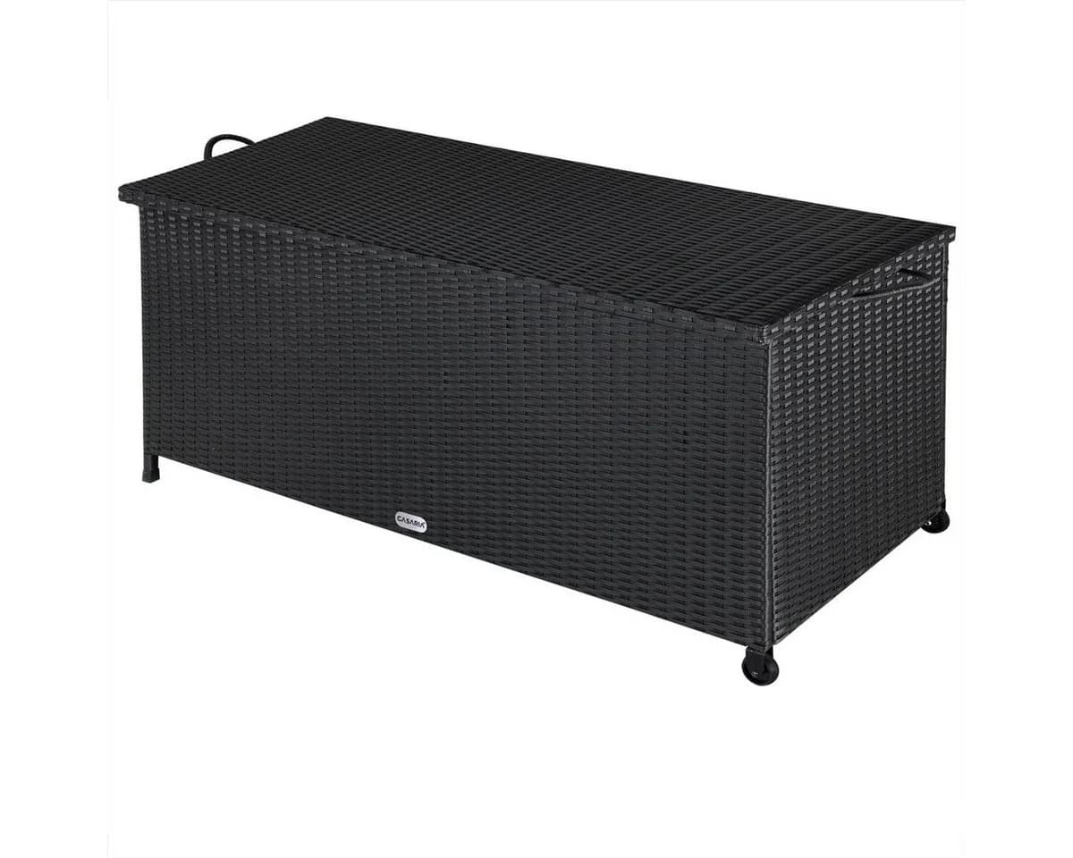 Casaria Auflagenbox Polyrattan mit Rollen und Gasdruckfedern - Bild 2