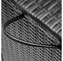 Casaria Auflagenbox Polyrattan mit Rollen und Gasdruckfedern Bild 3