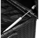 Casaria Auflagenbox Polyrattan mit Rollen und Gasdruckfedern Bild 5