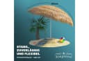 Kingsleeve Sonnenschirm Hawaii Braun 160 cm Neigbar Höhenverstellbar Bild 5