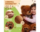 Monzana Kuscheltier Deuba Teddybär L - XXXL 50-175cm Weiches Fell Schleife Bild 3