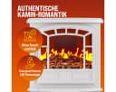 monzana Elektrokamin mit Heizlüfter & LED-Flammeneffekt, 2000W, Weiß/Schwarz Bild 5