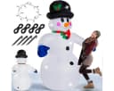monzana Schneemann, Aufblasbarer XXL 240cm LED Beleuchtet Bild 2