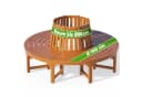 Casaria Bank Sitzbank Holz FSC®-zertifiziert 320kg Belastbar Eukalyptus Bild 2