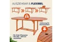 Casaria Gartentisch Vanamo Wetterfest Klappbar Holz FSC®-zertifiziert Bild 1