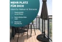 Deuba Schirmhalter Halbrund Schwarz Bild 3
