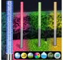 monzana LED Solarleuchte Set 5-tlg. Bunt Edelstahl mit Farbwechsel Bild 1