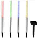 monzana LED Solarleuchte Set 5-tlg. Bunt Edelstahl mit Farbwechsel Bild 2