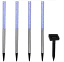 monzana LED Solarleuchte Set 5-tlg. Bunt Edelstahl mit Farbwechsel Bild 3