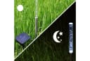 monzana 5er Set LED Solarleuchte Edelstahl Weiß mit Solarpanel Bild 5