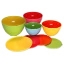 monzana Schüsselset 4-tlg. BPA-frei stapelbar mit Deckel Bild 2