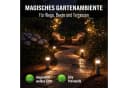 monzana 8er Set LED Solarleuchte mit Erdspieß Grau Bild 1