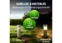 monzana 8er Set LED Solarleuchte mit Erdspieß Grau Bild 4