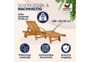 Casaria Gartenliege Tami Sun 2er Set Klappbar Wetterfest Holz Bild 1