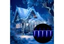 monzana Lichterkette Eiszapfen 13m 80 Zapfen Blau Eisregen Bild 2