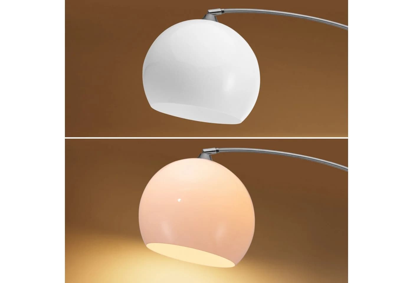 monzana Bogenlampe Retro Design Marmorfuß Höhenverstellbar - Bild 5
