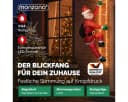 MONZANA Weihnachtsmann LED Leiter XXL 240cm 8 Leuchtfunktionen Bild 1