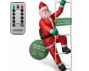 MONZANA Weihnachtsmann LED Leiter XXL 240cm 8 Leuchtfunktionen Bild 2