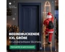 MONZANA Weihnachtsmann LED Leiter XXL 240cm 8 Leuchtfunktionen Bild 3