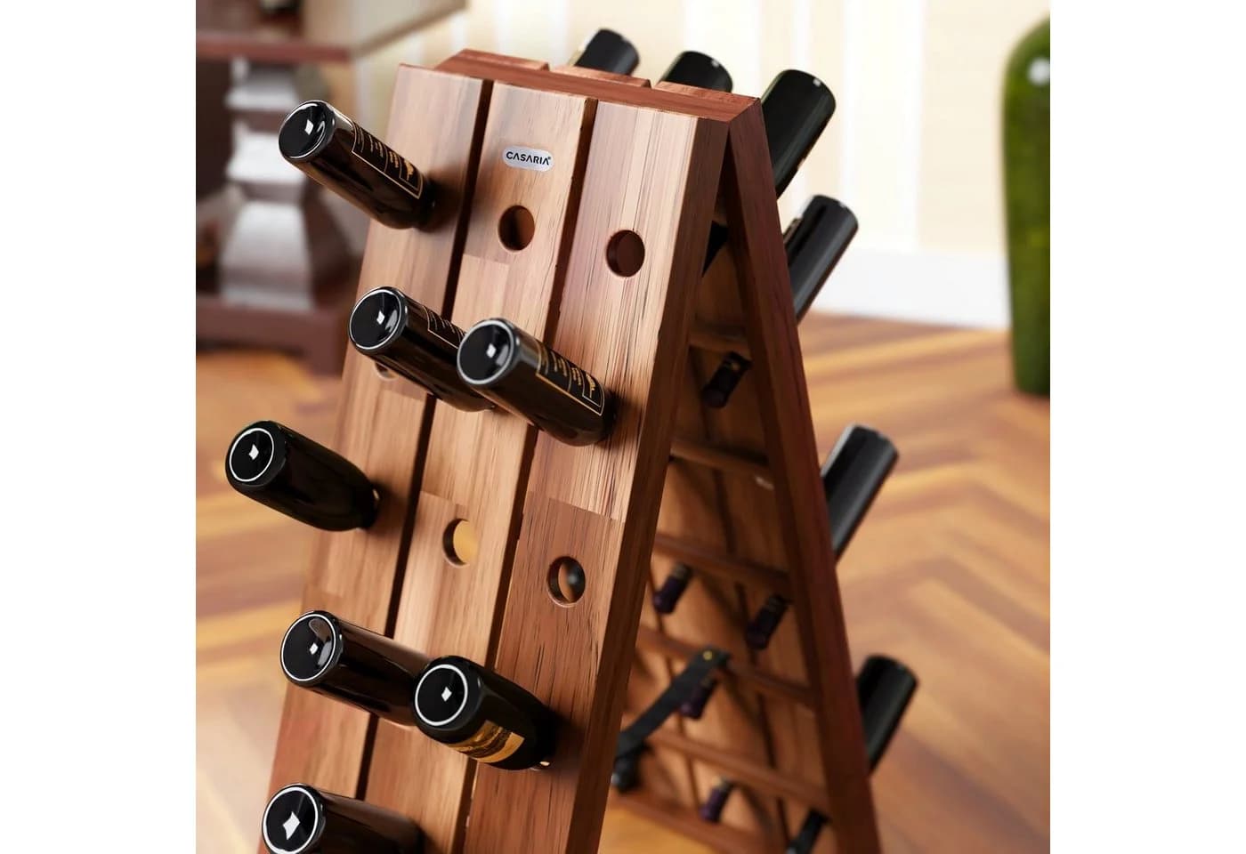 Casaria Weinregal Rüttelpult Akazienholz Rustikal für 36 Flaschen - Bild 5