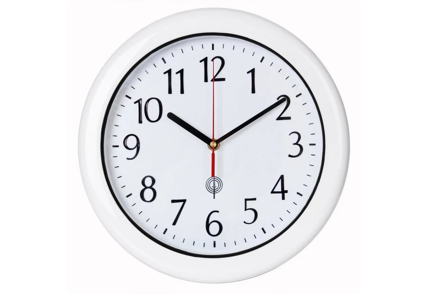 monzana Wanduhr Funk Wasserdicht Weiß Hochglanz - Bild 2