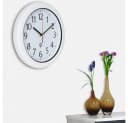 monzana Wanduhr Funk Wasserdicht Weiß Hochglanz Bild 4