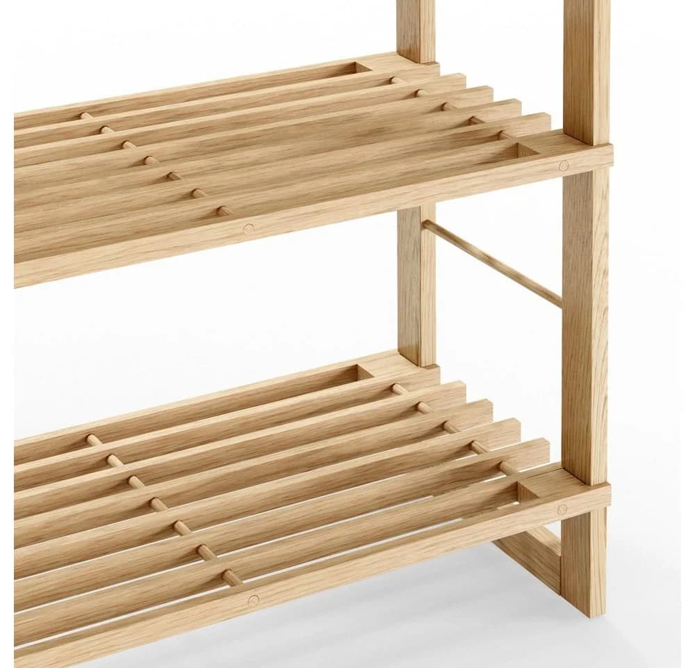 Casaria Standregal Öland Braun 5 Böden Echtholz - Bild 5