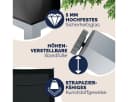 Casaria Garten-Essgruppe Bern 7-tlg. Aluminium Glas Silber Schwarz Bild 4