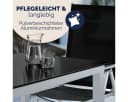 Casaria Garten-Essgruppe Bern 7-tlg. Aluminium Glas Silber Schwarz Bild 5