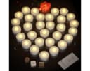 MONZANA LED-Teelichter 300H Flackereffekt Fernbedienung Batterien 30x 3,7cm Bild 4