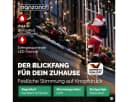 monzana Weihnachtsmann auf Leiter mit 40 LEDs, 90cm, rot, dimmbar, Timer, IP44 Bild 1