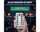 monzana Weihnachtsmann auf Leiter mit 40 LEDs, 90cm, rot, dimmbar, Timer, IP44 Bild 4