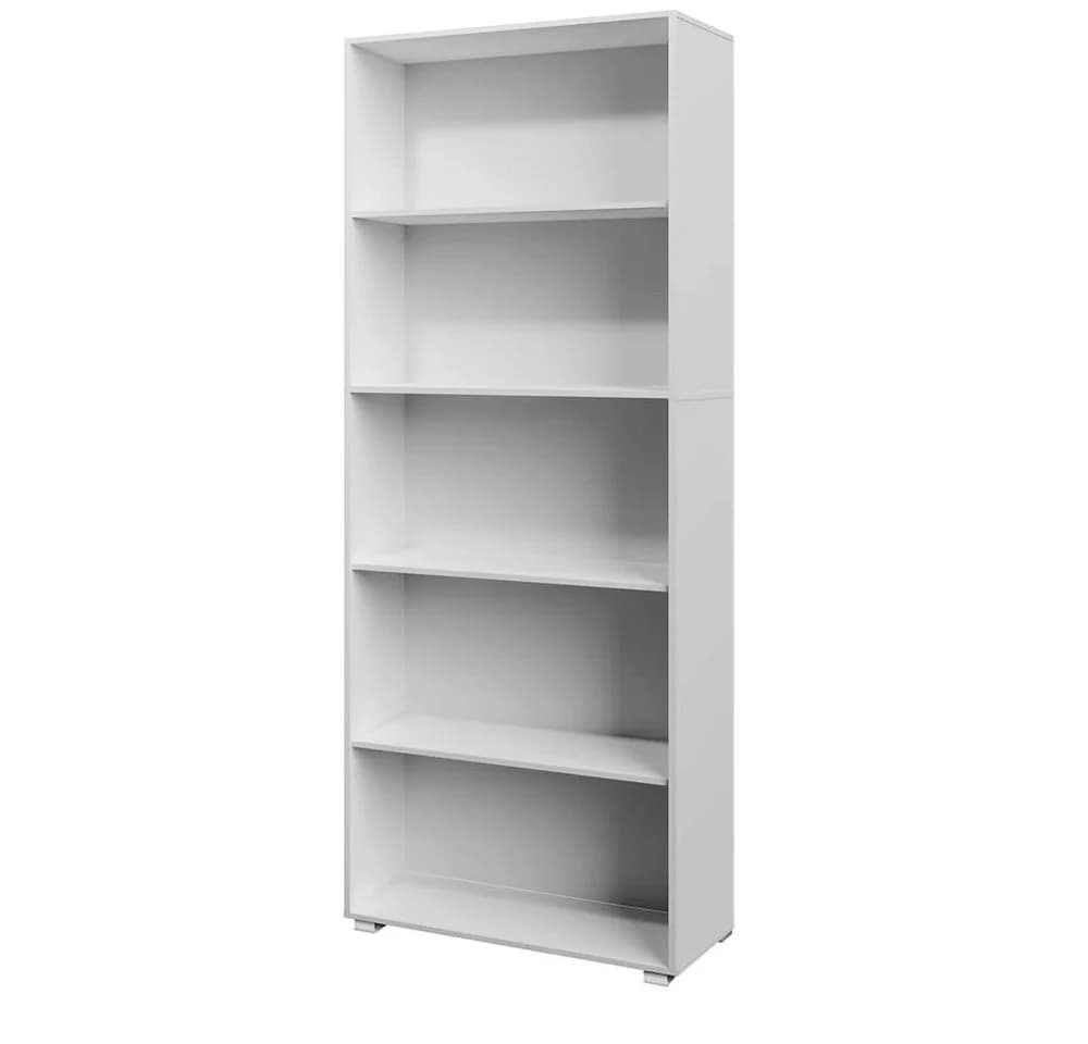 Casaria Bücherregal Vela Weiß Modernes Standregal mit höhenverstellbaren Böden - Bild 2