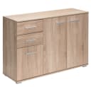 Casaria Kommode Alba mit 3 Türen, 2 Schubladen und höhenverstellbaren Böden Bild 2