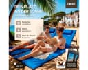 Detex Strandliege mit Rückenlehne blau klappbar gepolstert Bild 1