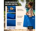 Detex Strandliege mit Rückenlehne blau klappbar gepolstert Bild 4